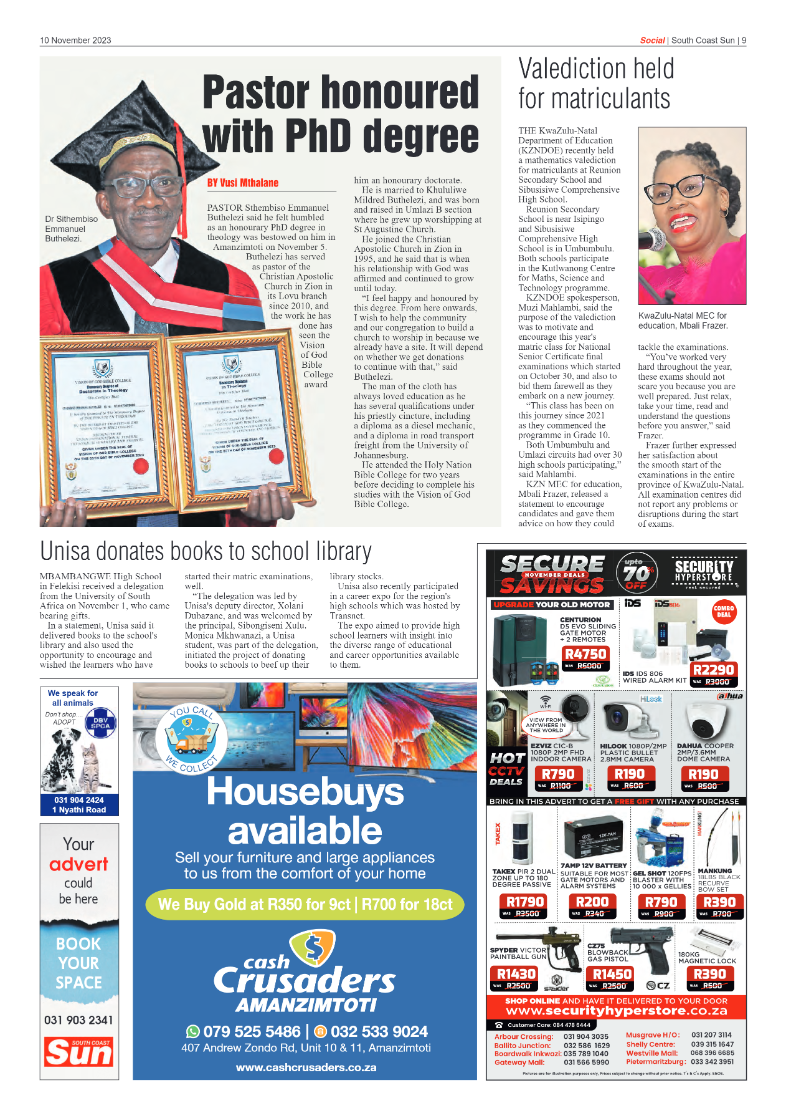 South Coast Sun 10 November 2023 page 9