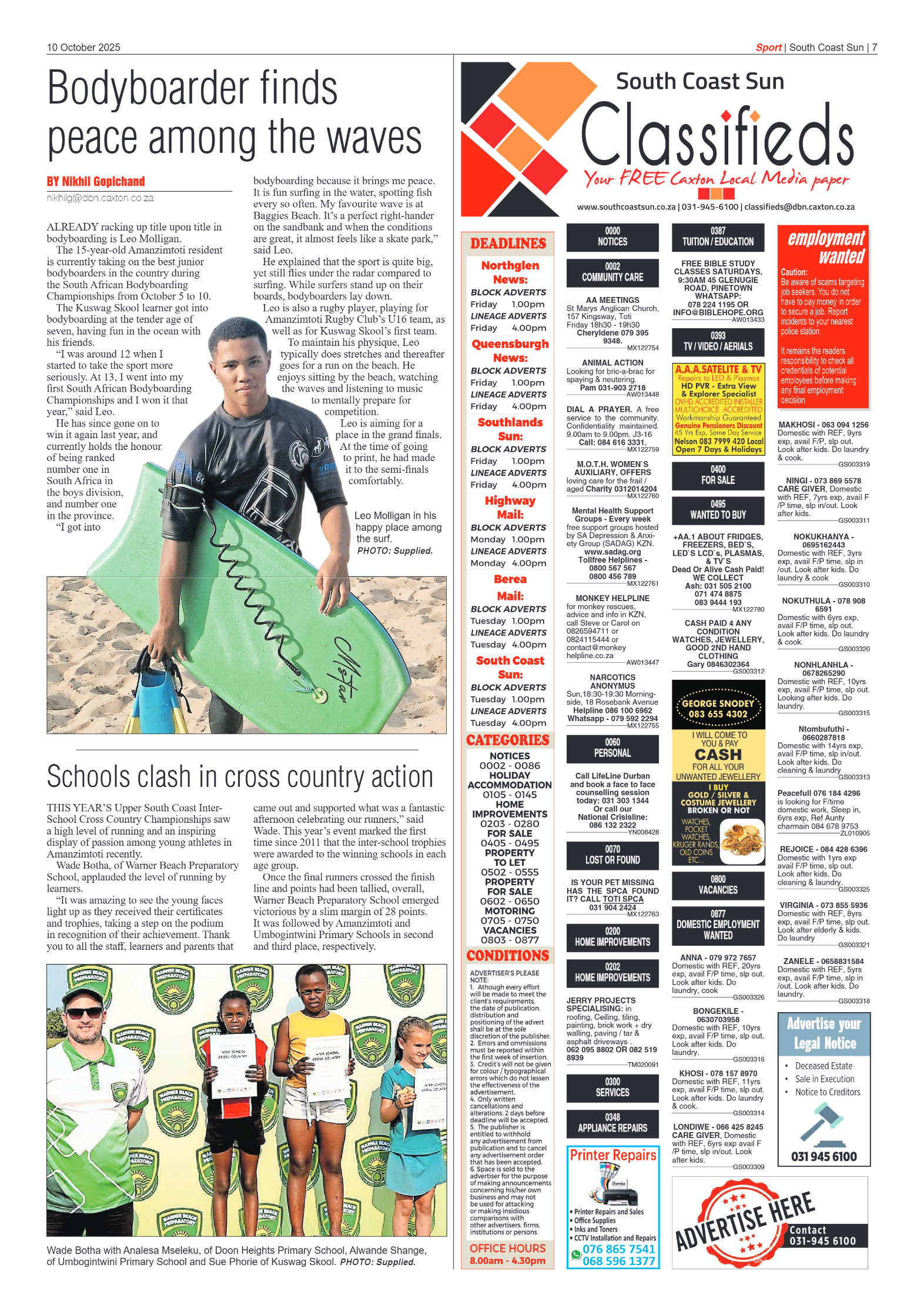 South Coast Sun 10 October 2025 page 7