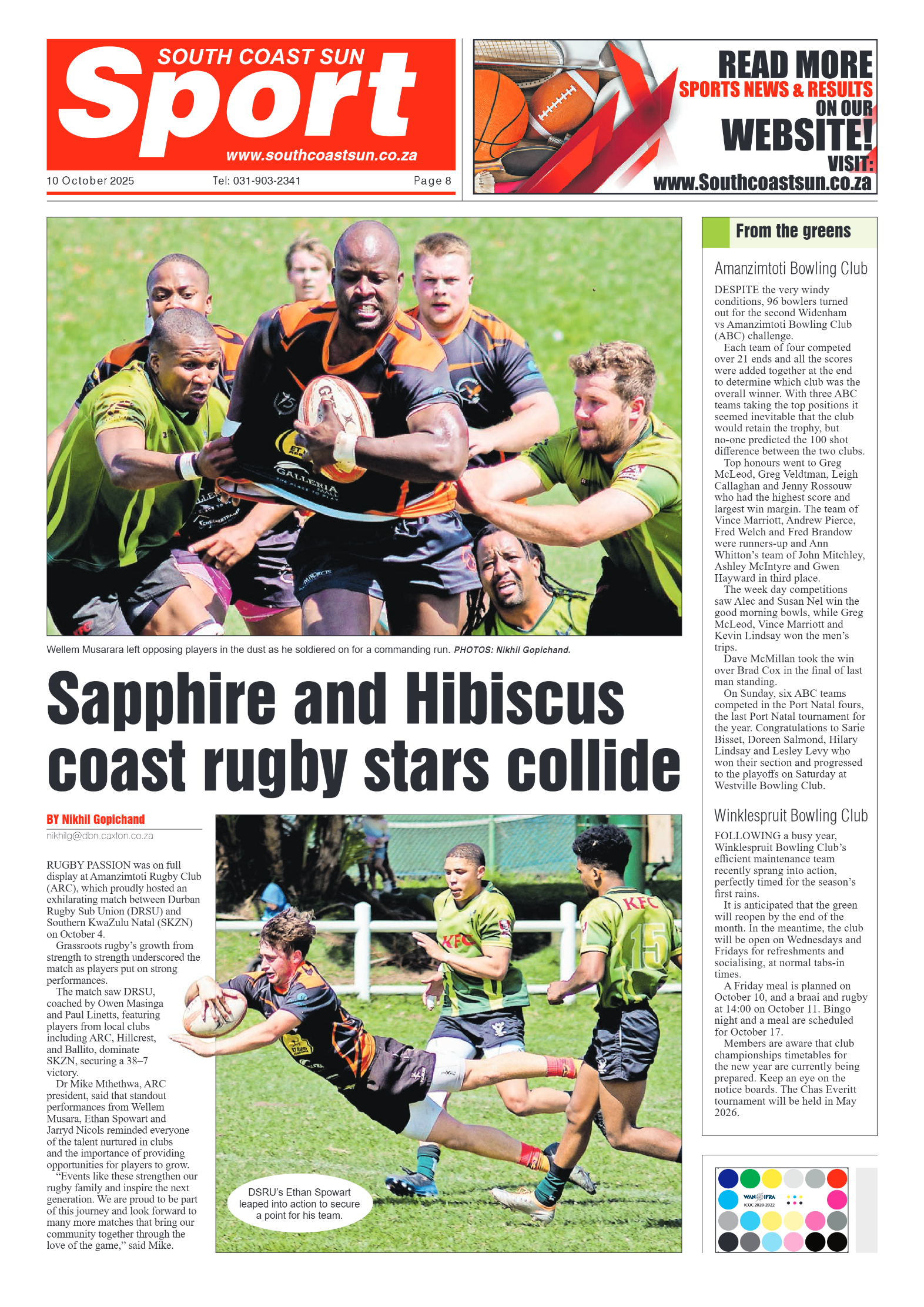South Coast Sun 10 October 2025 page 8
