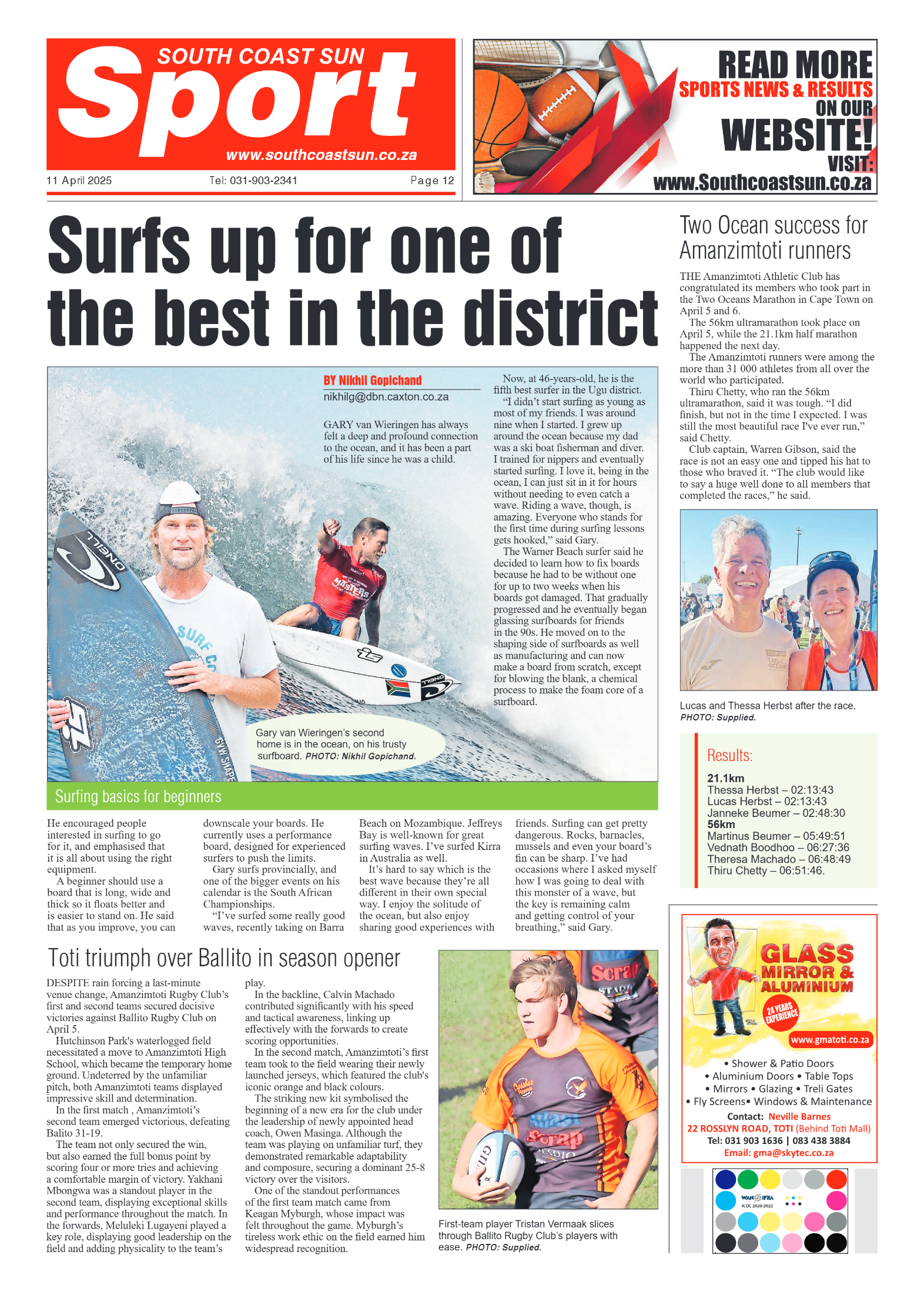 South Coast Sun 11 April 2025 page 12