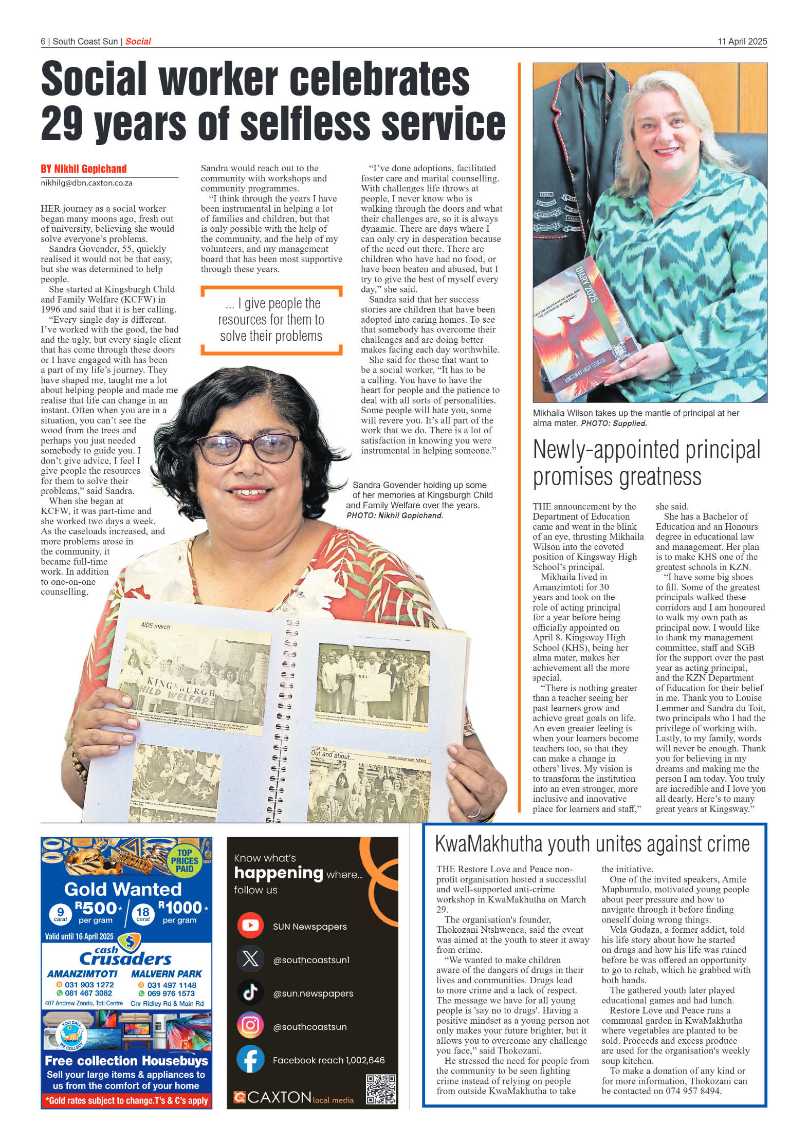South Coast Sun 11 April 2025 page 6