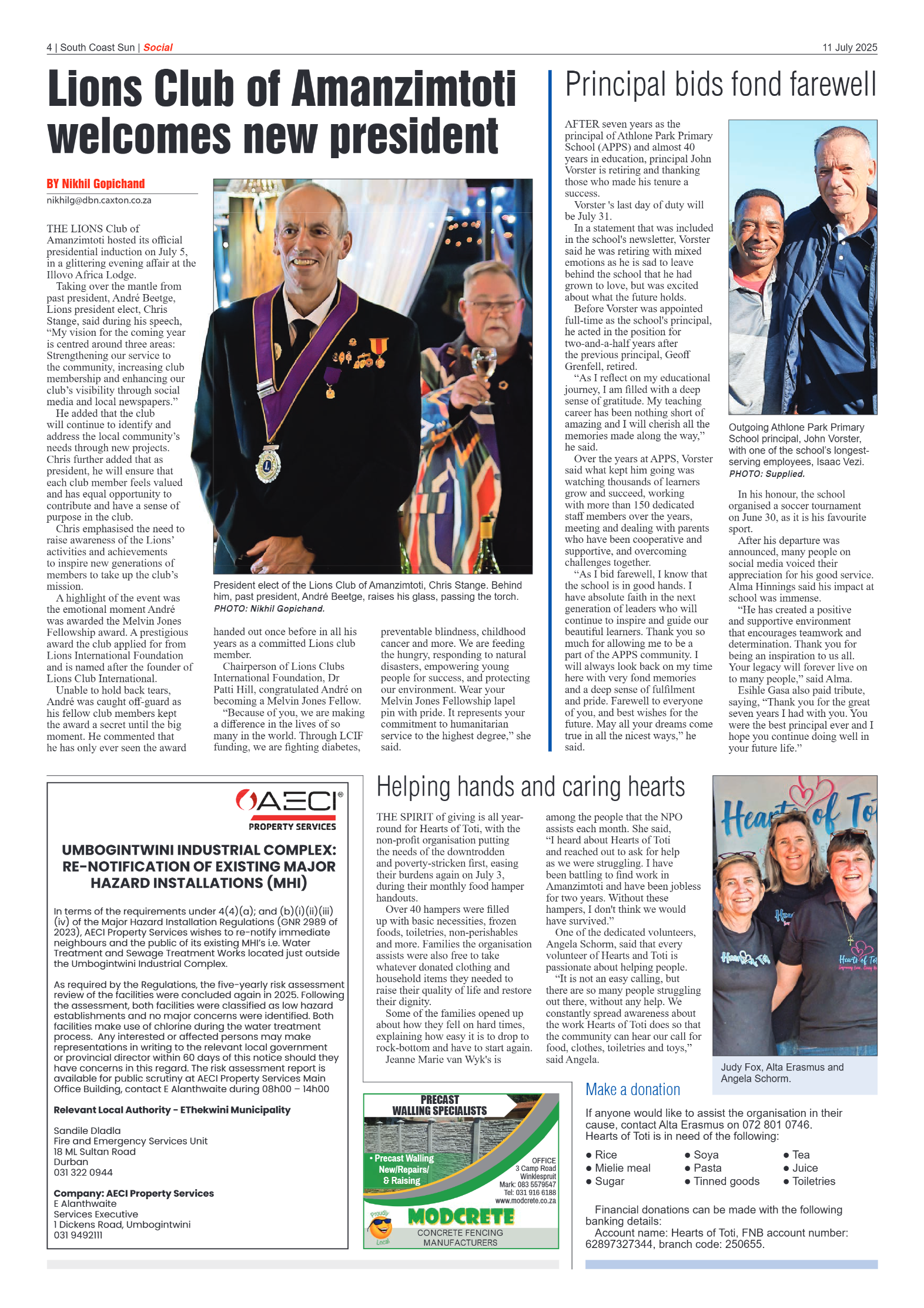 South Coast Sun 11 July 2025 page 4