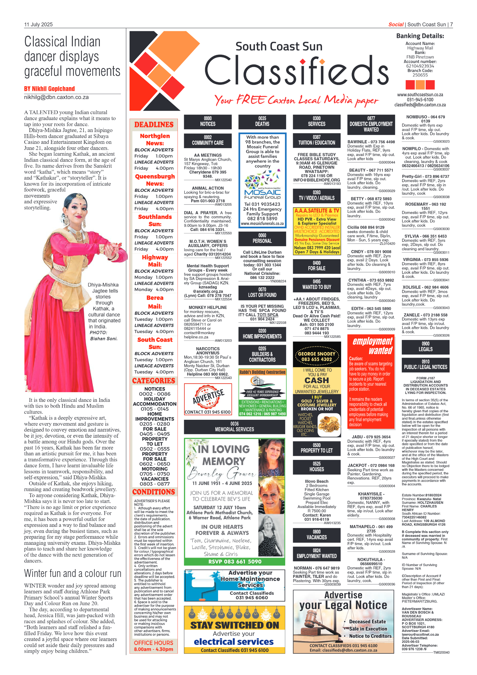 South Coast Sun 11 July 2025 page 7