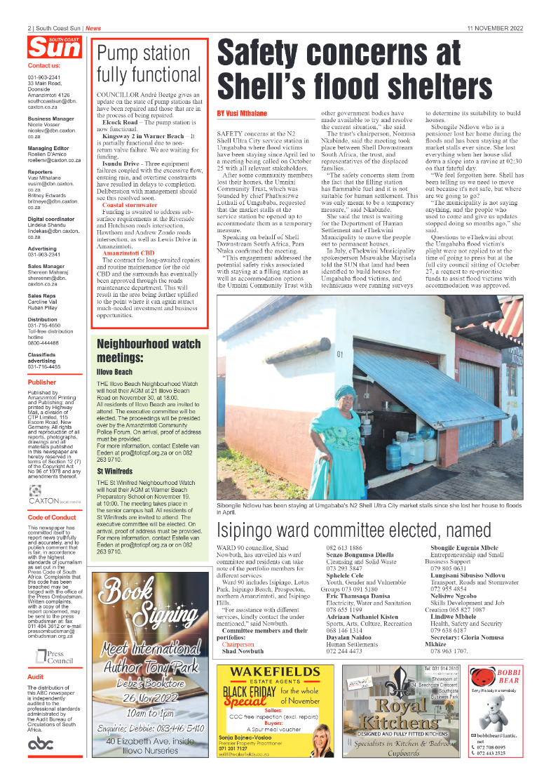 South Coast Sun 11 November 2022 page 2
