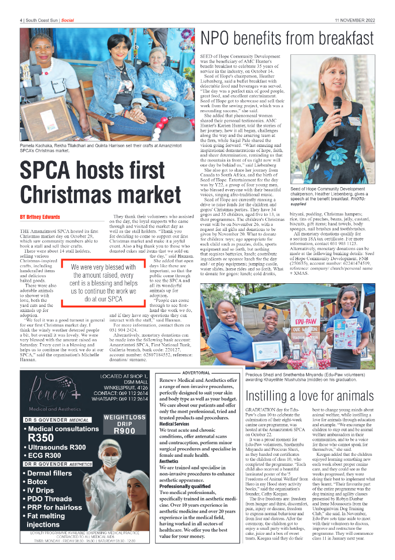 South Coast Sun 11 November 2022 page 4