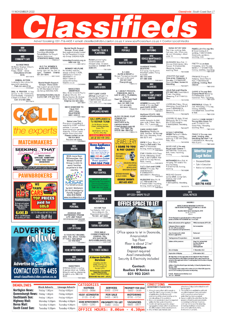 South Coast Sun 11 November 2022 page 7