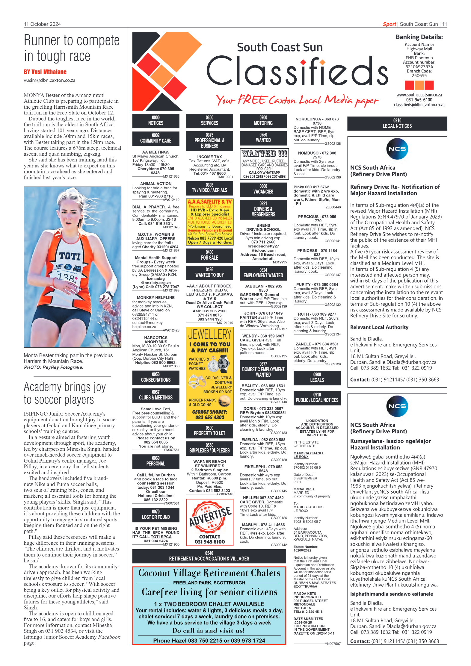 South Coast Sun 11 October 2024 page 11