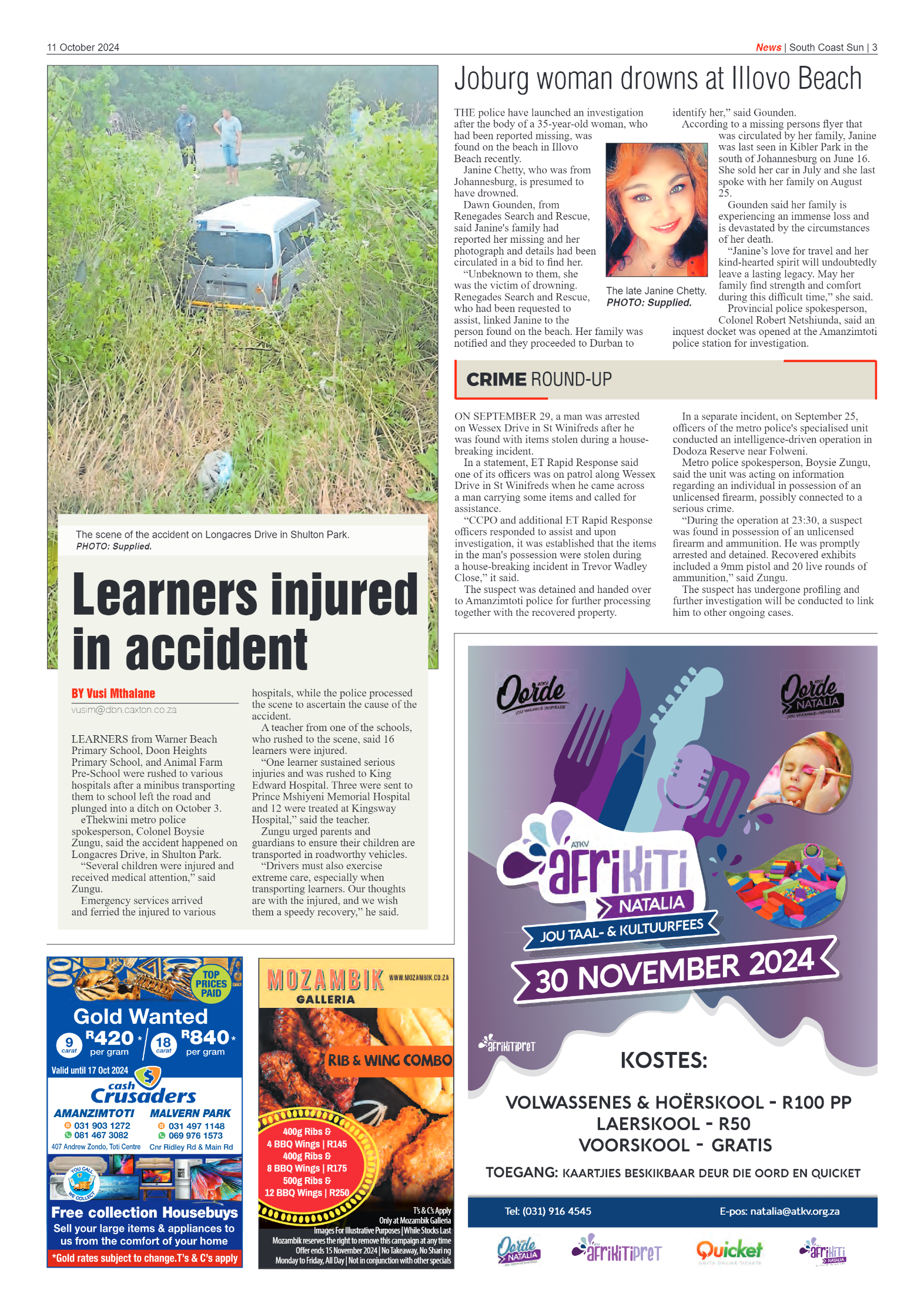 South Coast Sun 11 October 2024 page 3