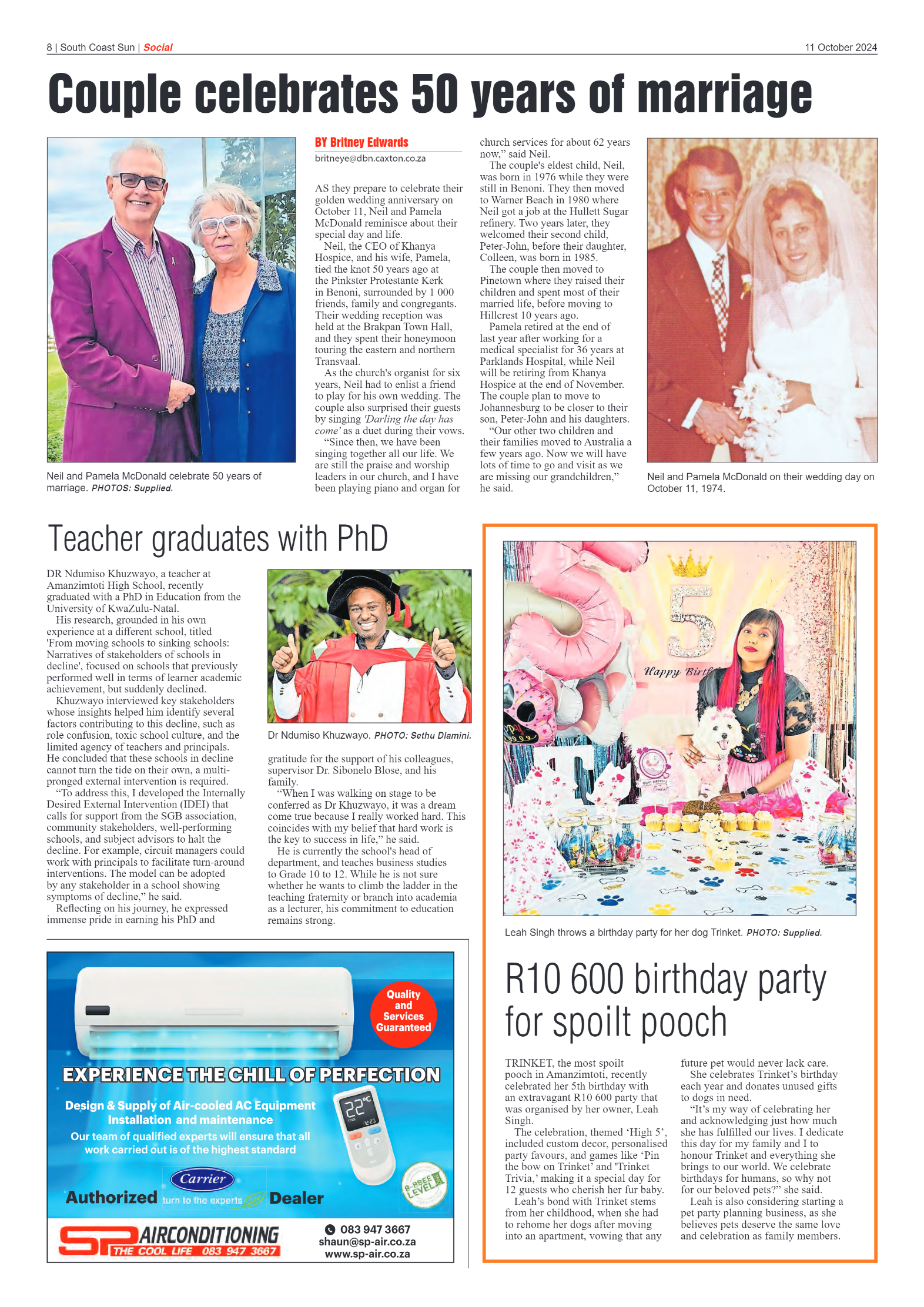 South Coast Sun 11 October 2024 page 8