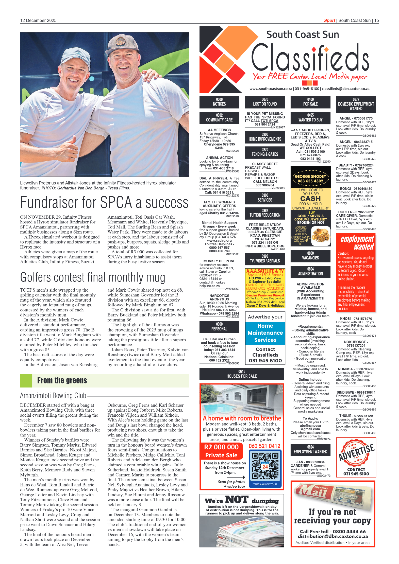 South Coast Sun 12 December 2025 page 15