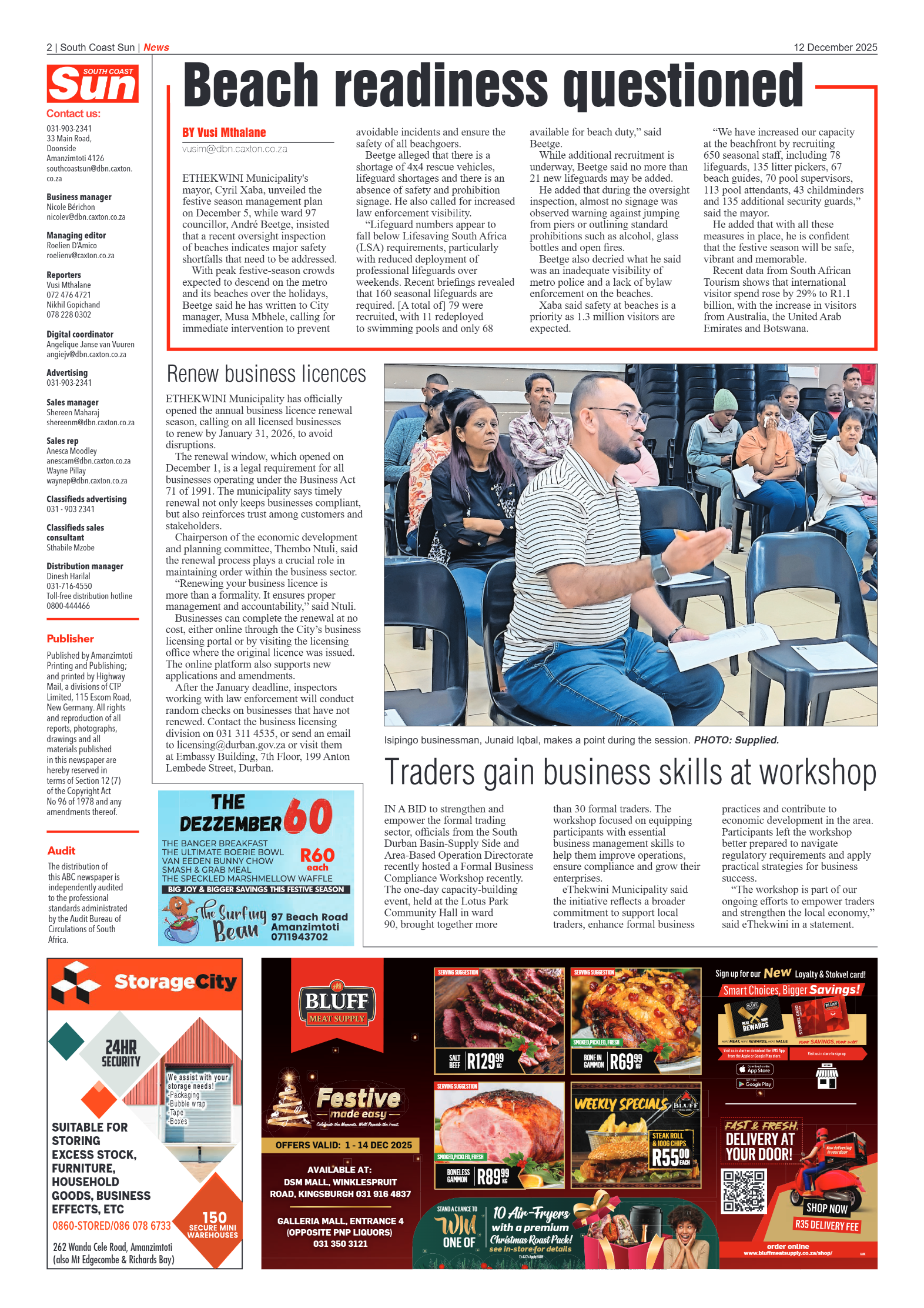 South Coast Sun 12 December 2025 page 2