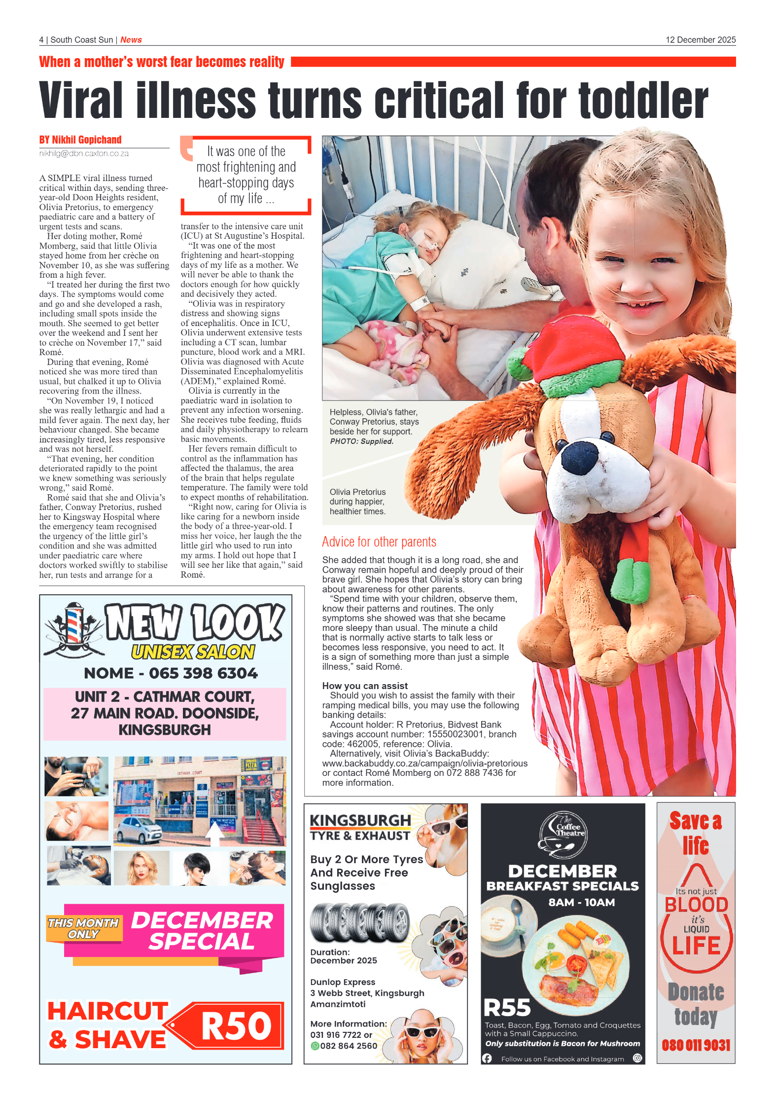 South Coast Sun 12 December 2025 page 4