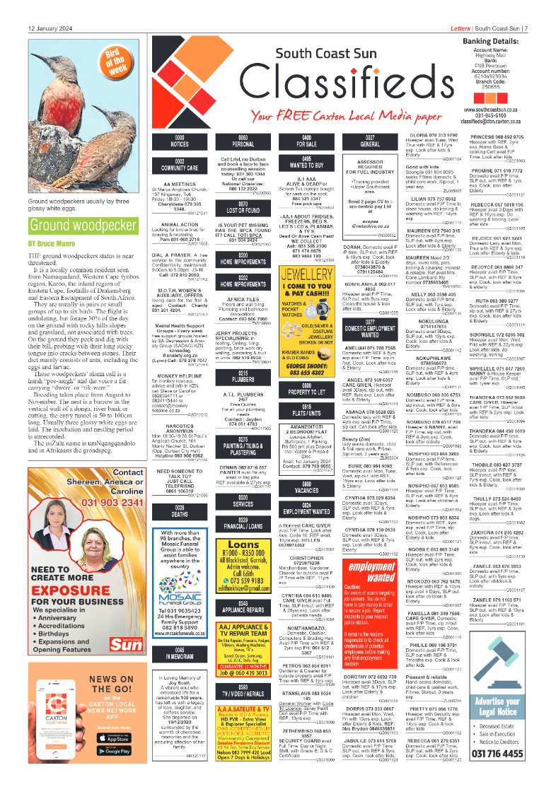 South Coast Sun 12 January 2024 page 7