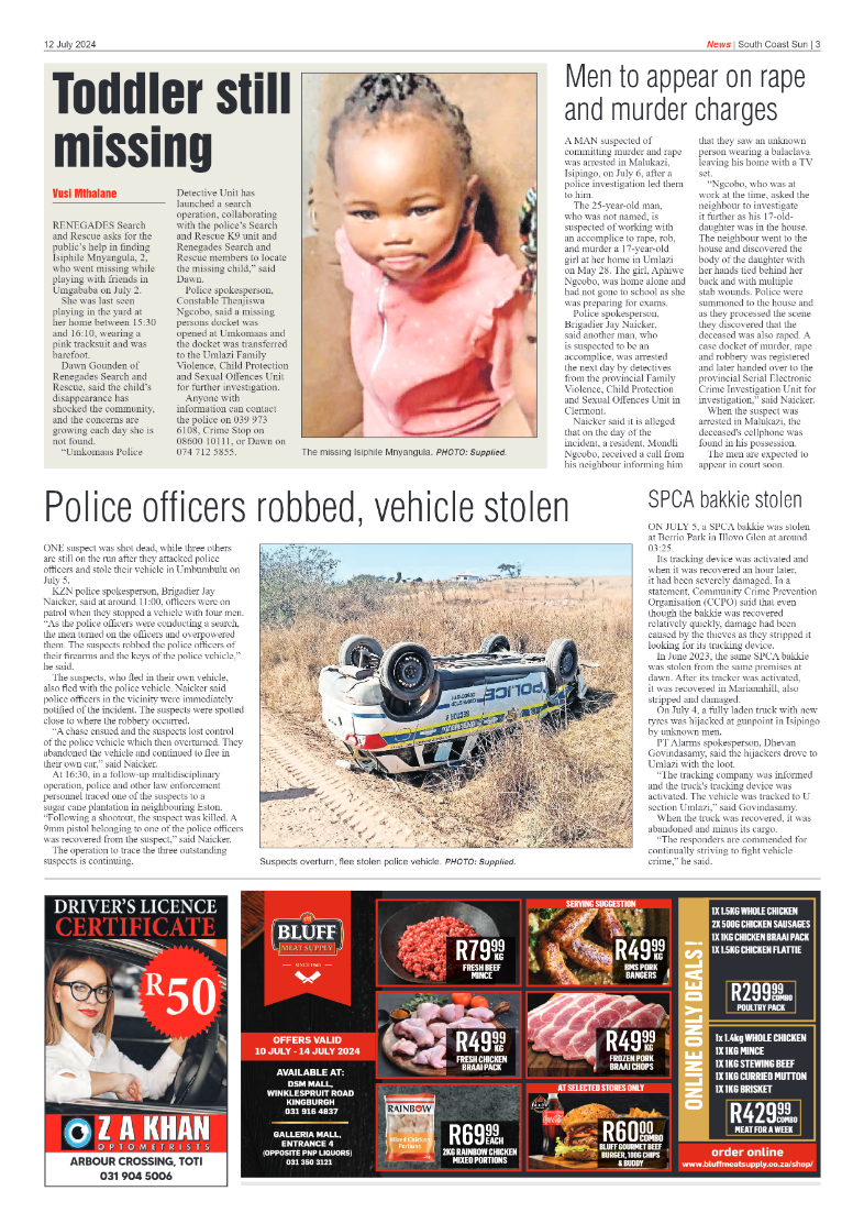 South Coast Sun 12 July 2024 page 3