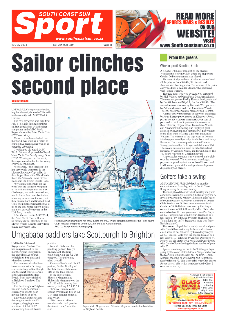 South Coast Sun 12 July 2024 page 8
