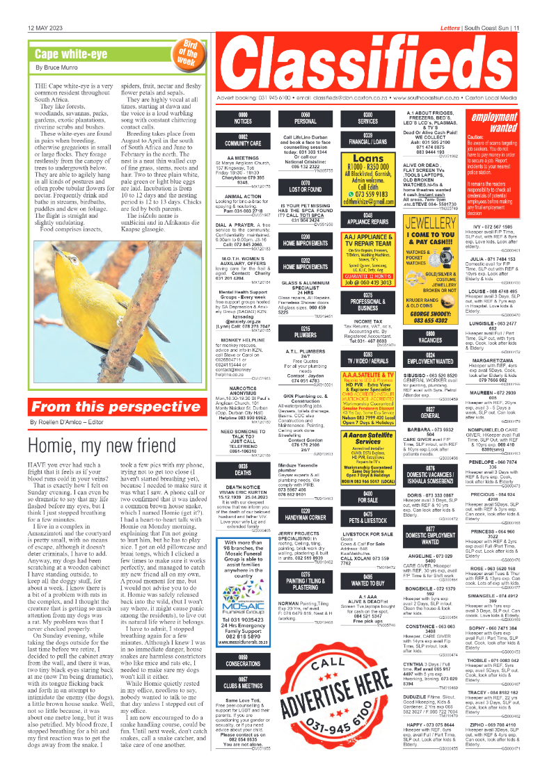 South Coast Sun 12 May 2023 page 11
