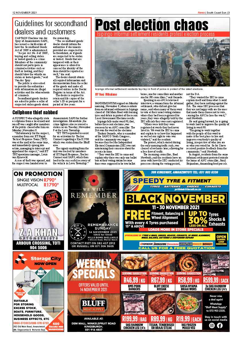 South Coast Sun 12 November 2021 page 3
