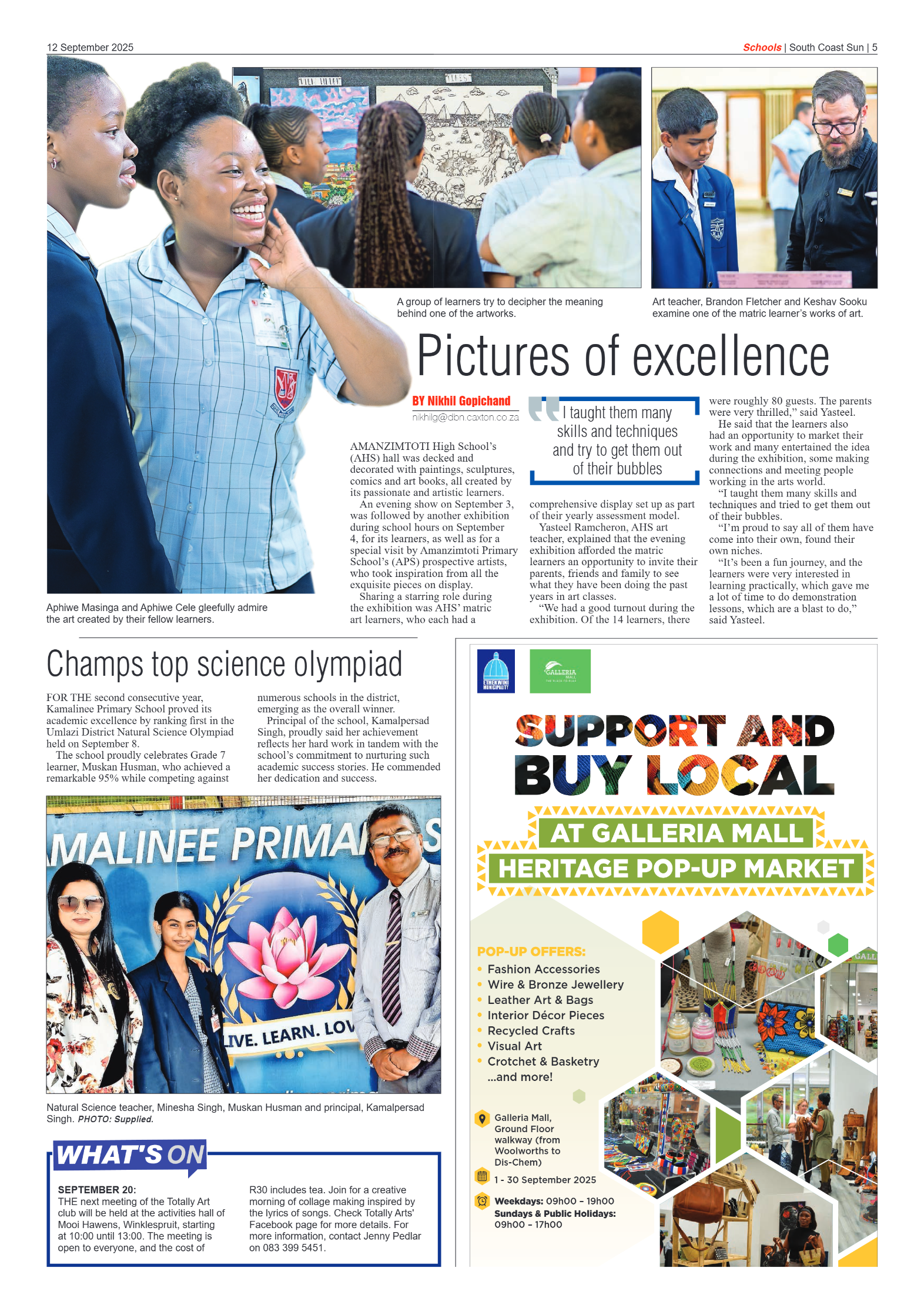 South Coast Sun 12 September 2025 page 5