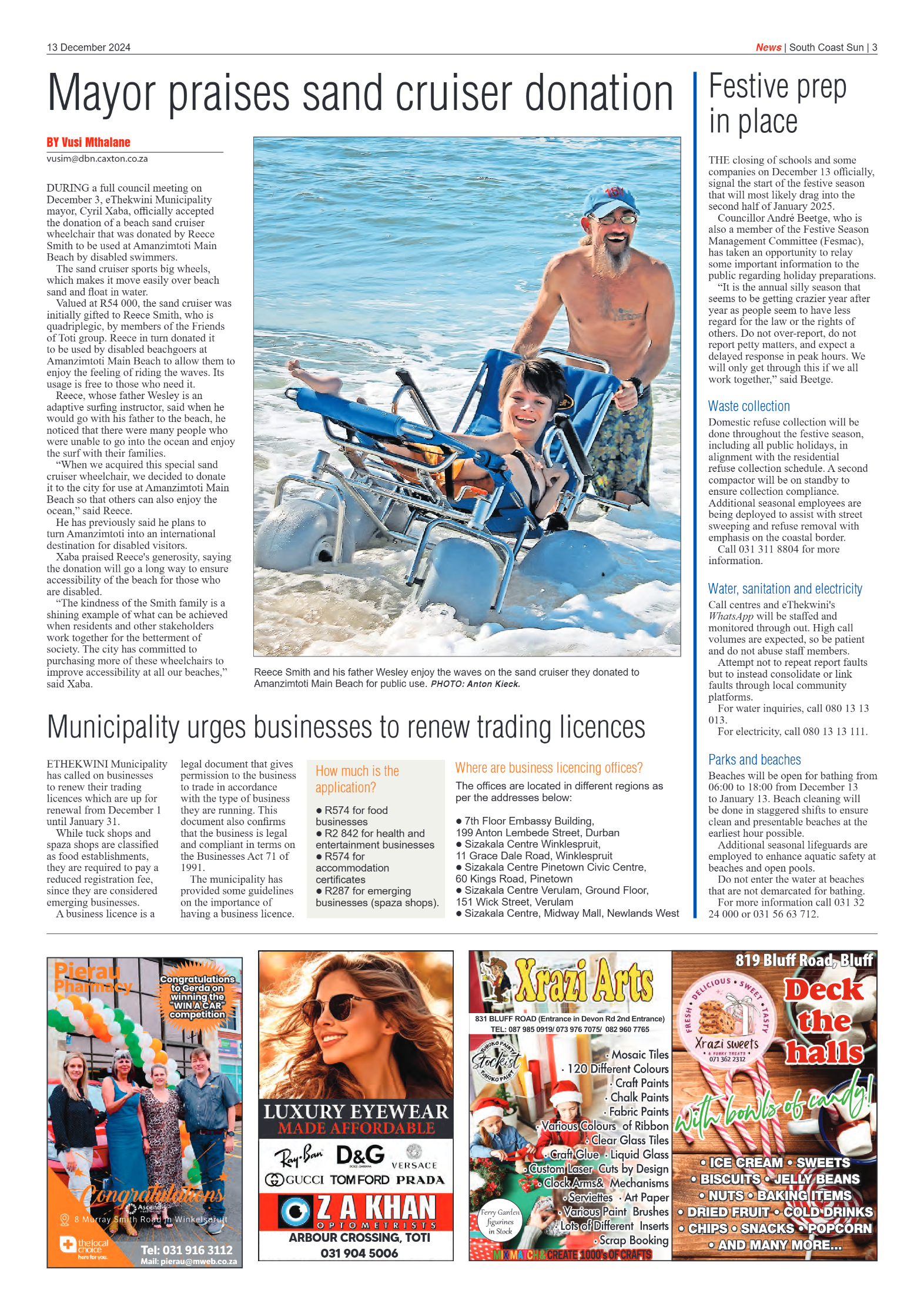 South Coast Sun 13 December 2024 page 3