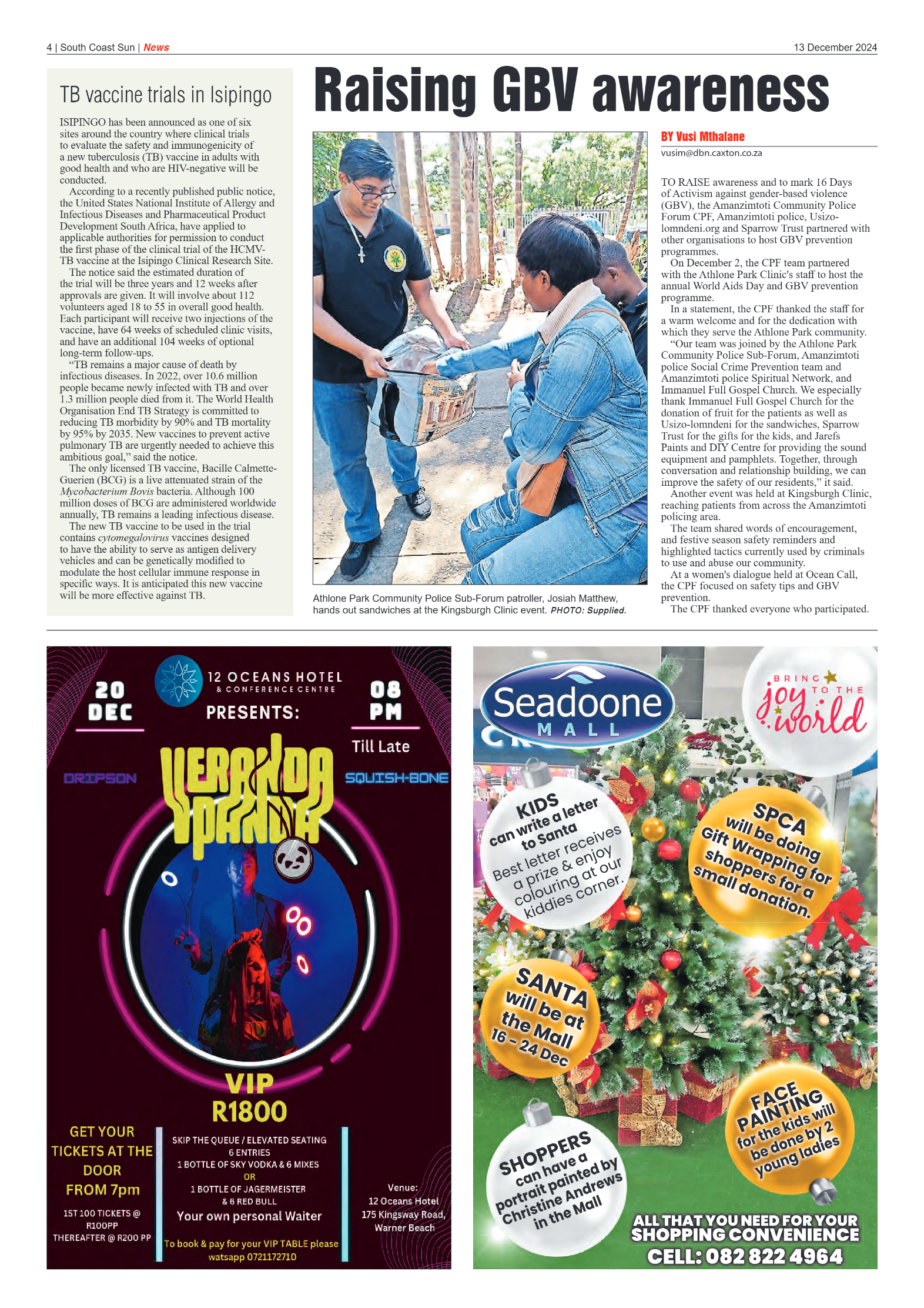 South Coast Sun 13 December 2024 page 4
