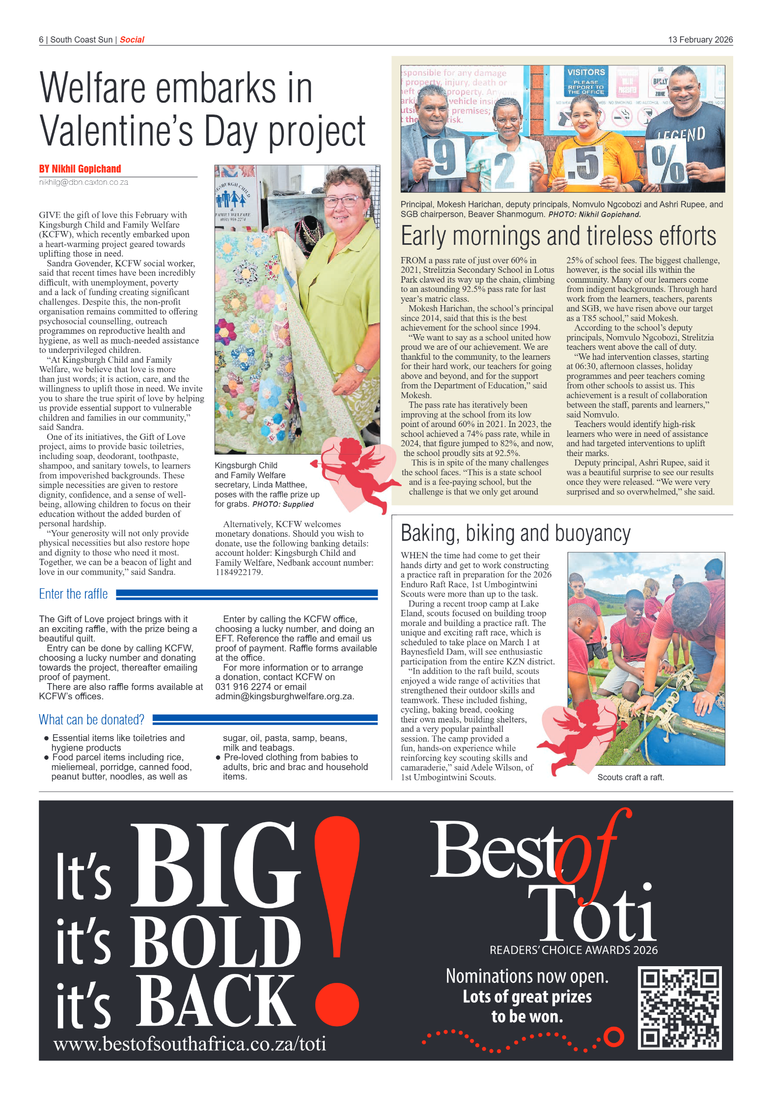 South Coast Sun 13 February 2026 page 6