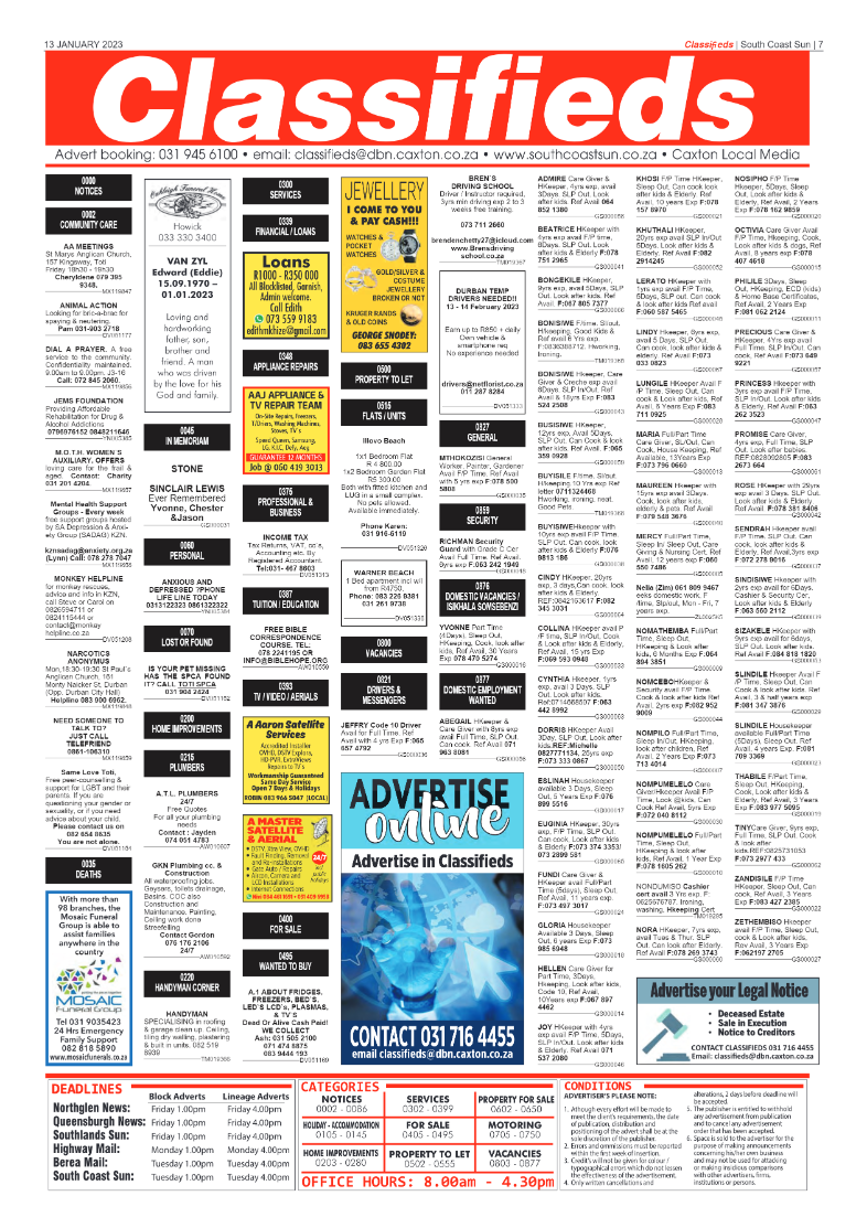 South Coast Sun 13 January 2023 page 7