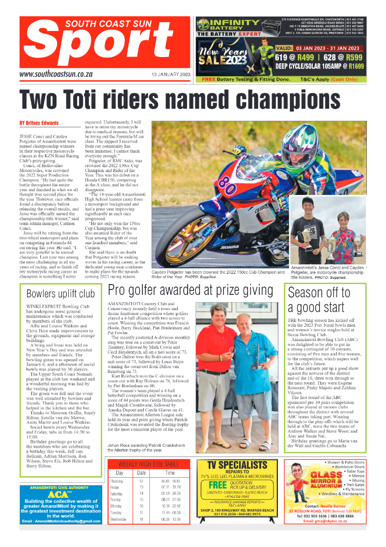 South Coast Sun 13 January 2023 page 8