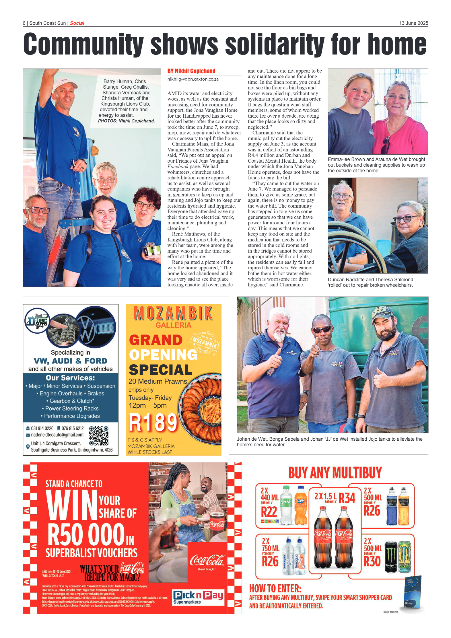 South Coast Sun 13 June 2025 page 6