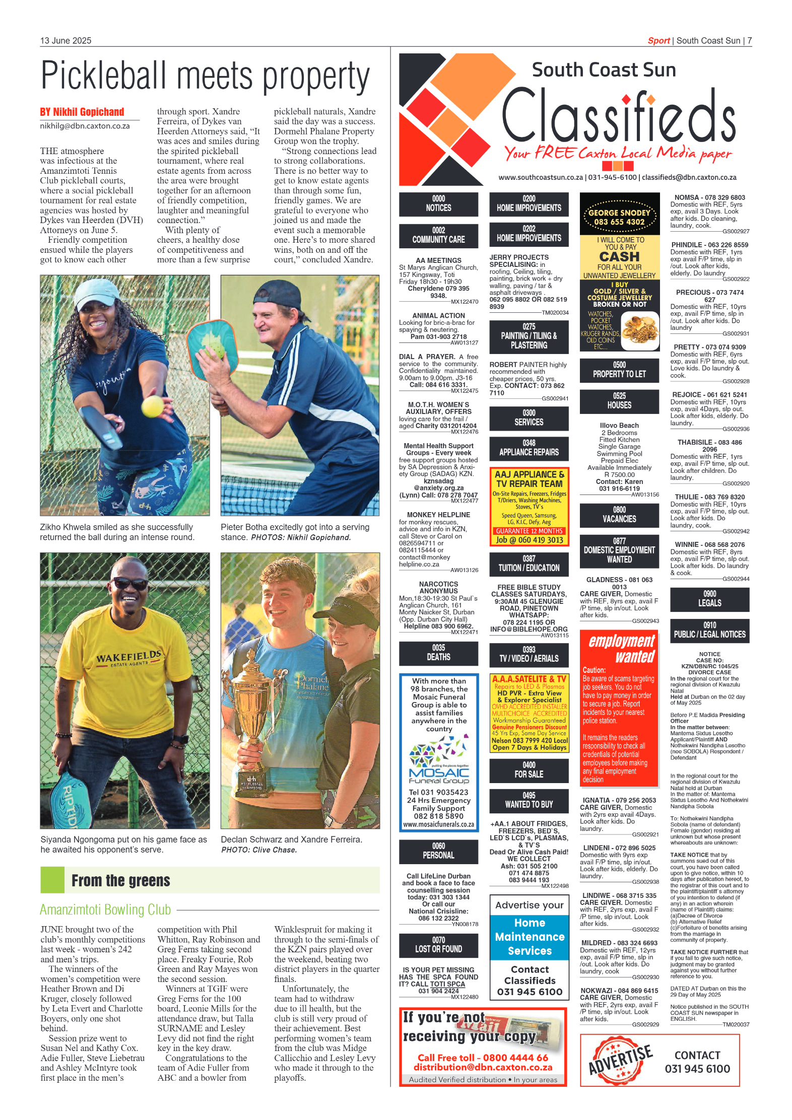 South Coast Sun 13 June 2025 page 7