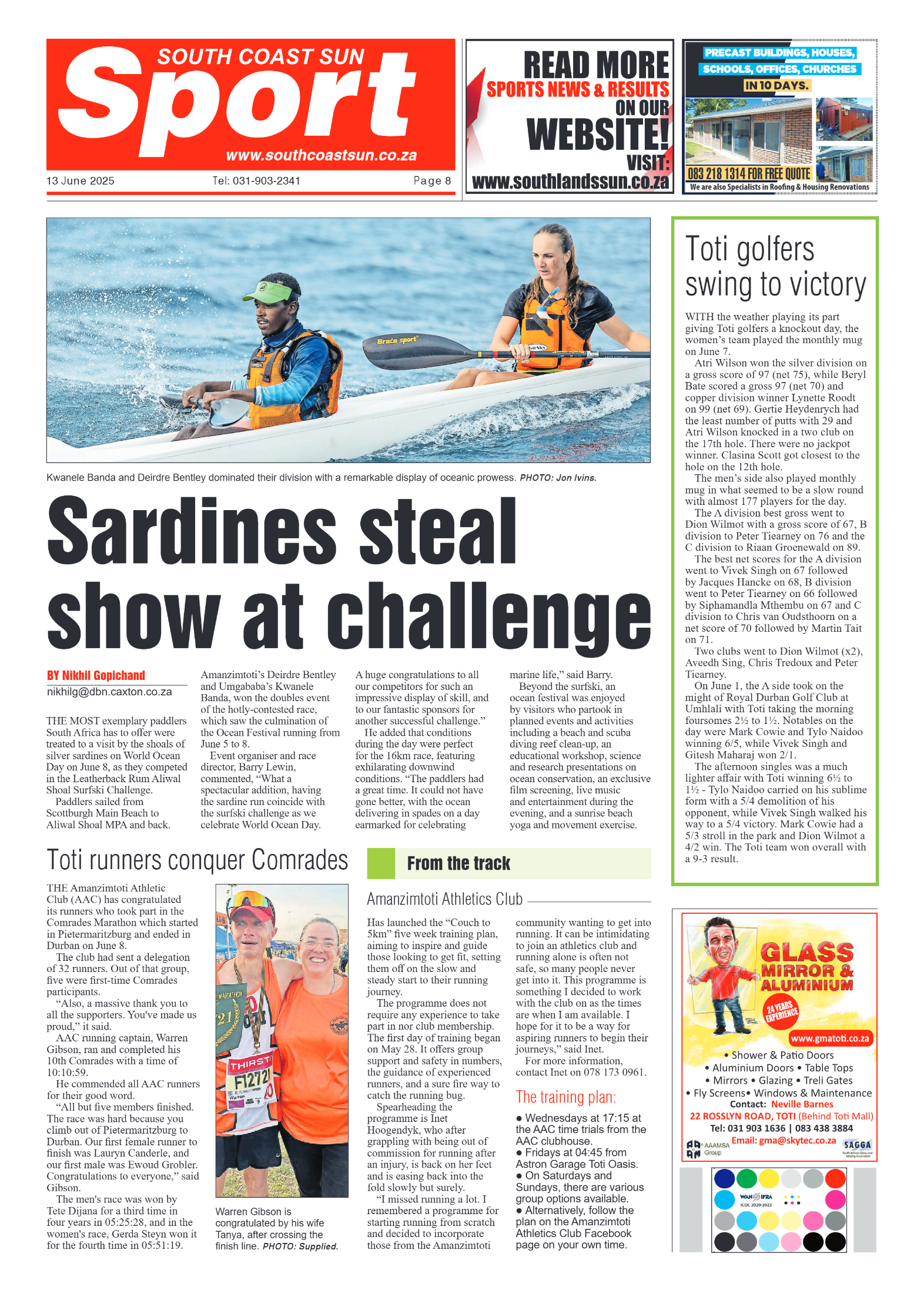 South Coast Sun 13 June 2025 page 8