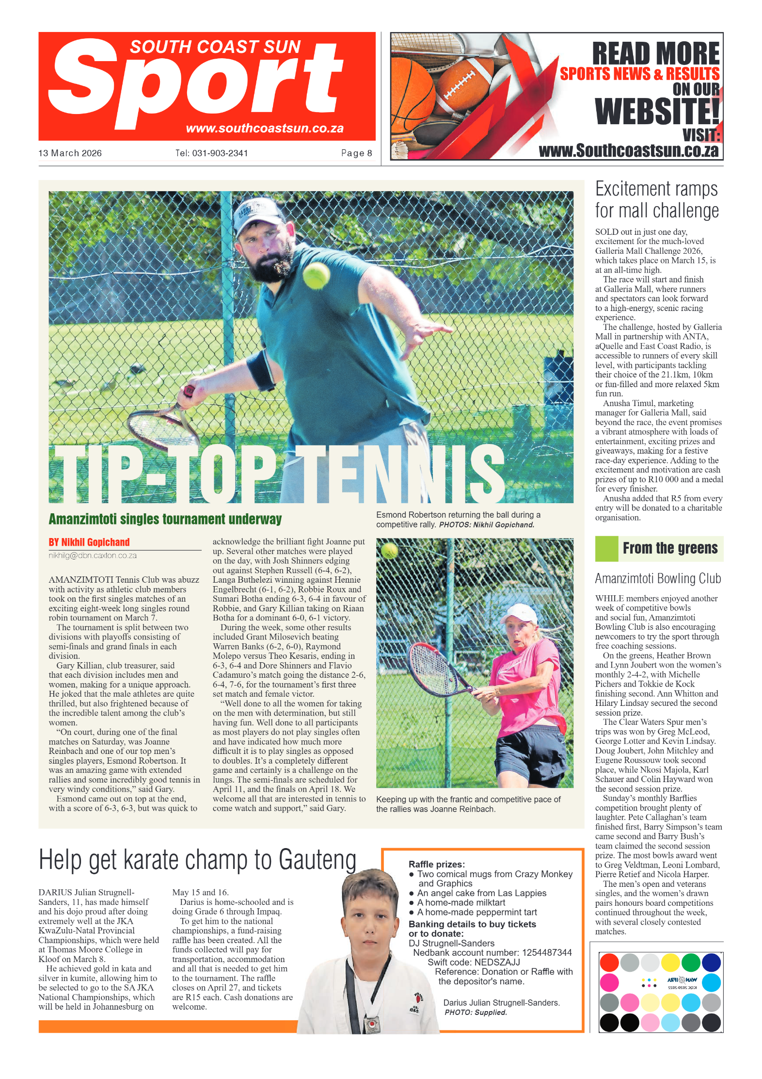 South Coast Sun 13 March 2026 page 8