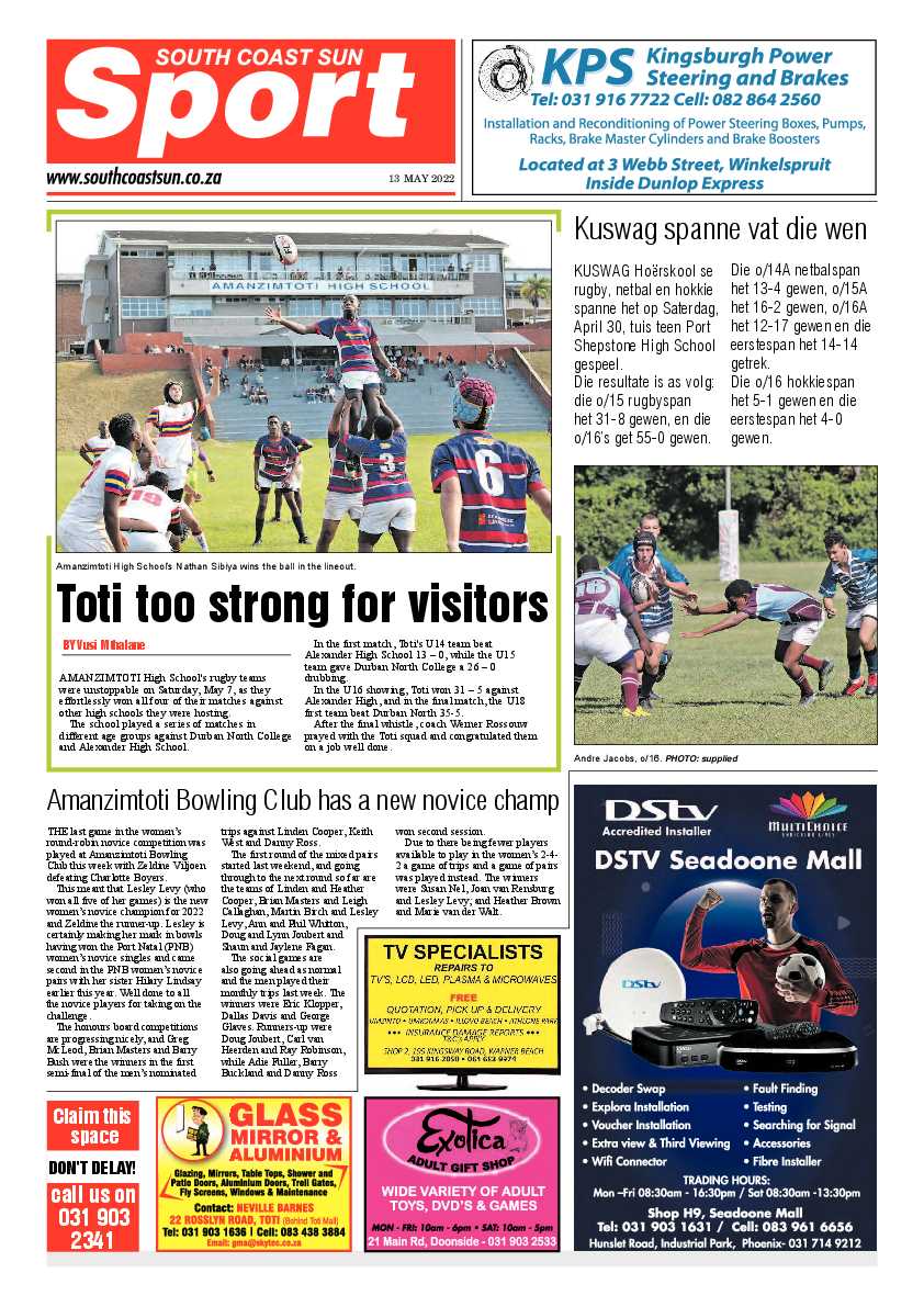 South Coast Sun 13 May 2022 page 12