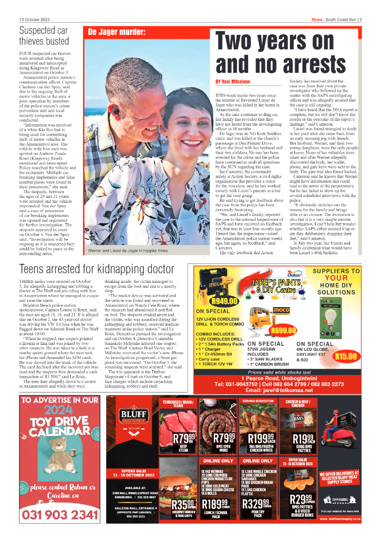 South Coast Sun 13 October 2023 page 3
