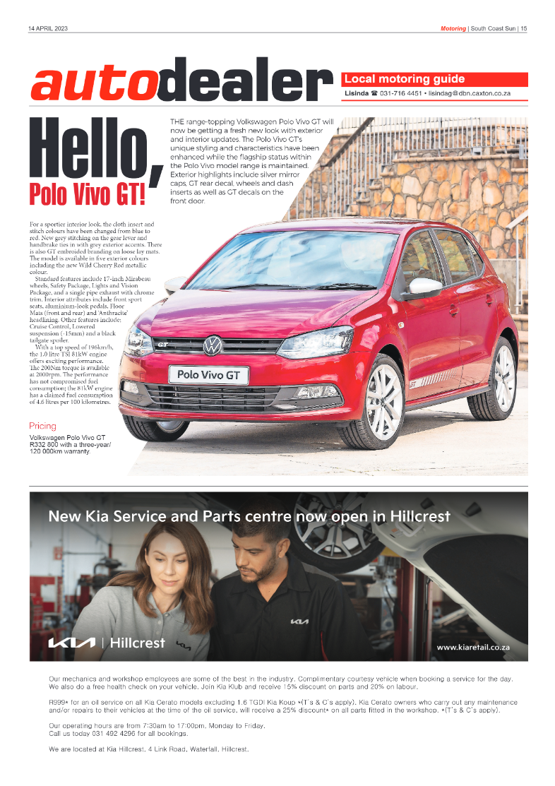 South Coast Sun 14 April 2023 page 15