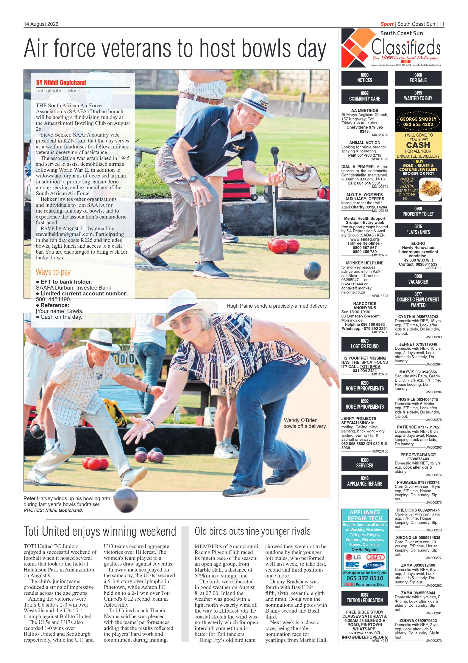 South Coast Sun 14 August 2026 page 11