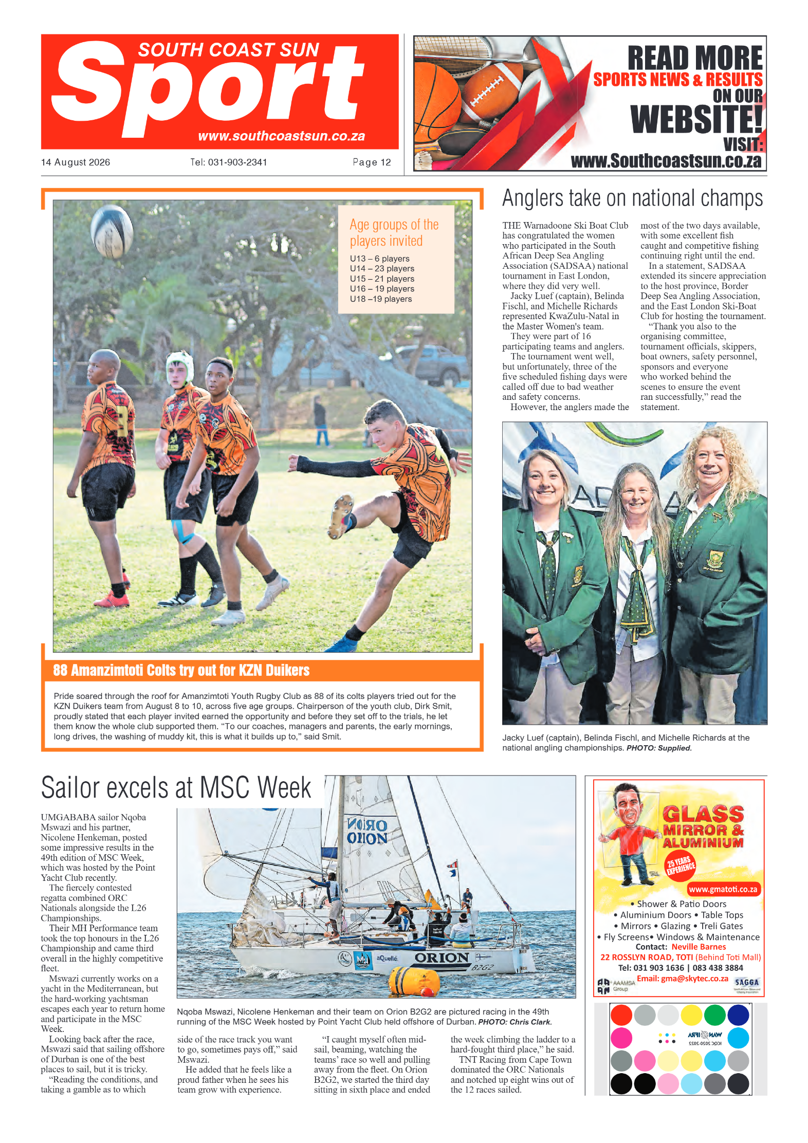 South Coast Sun 14 August 2026 page 12