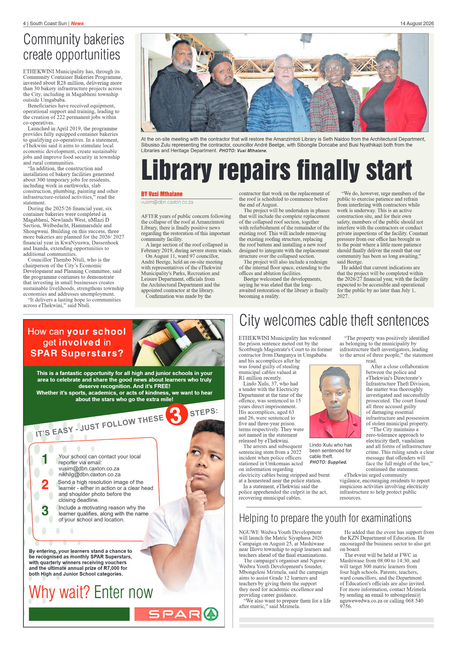 South Coast Sun 14 August 2026 page 4