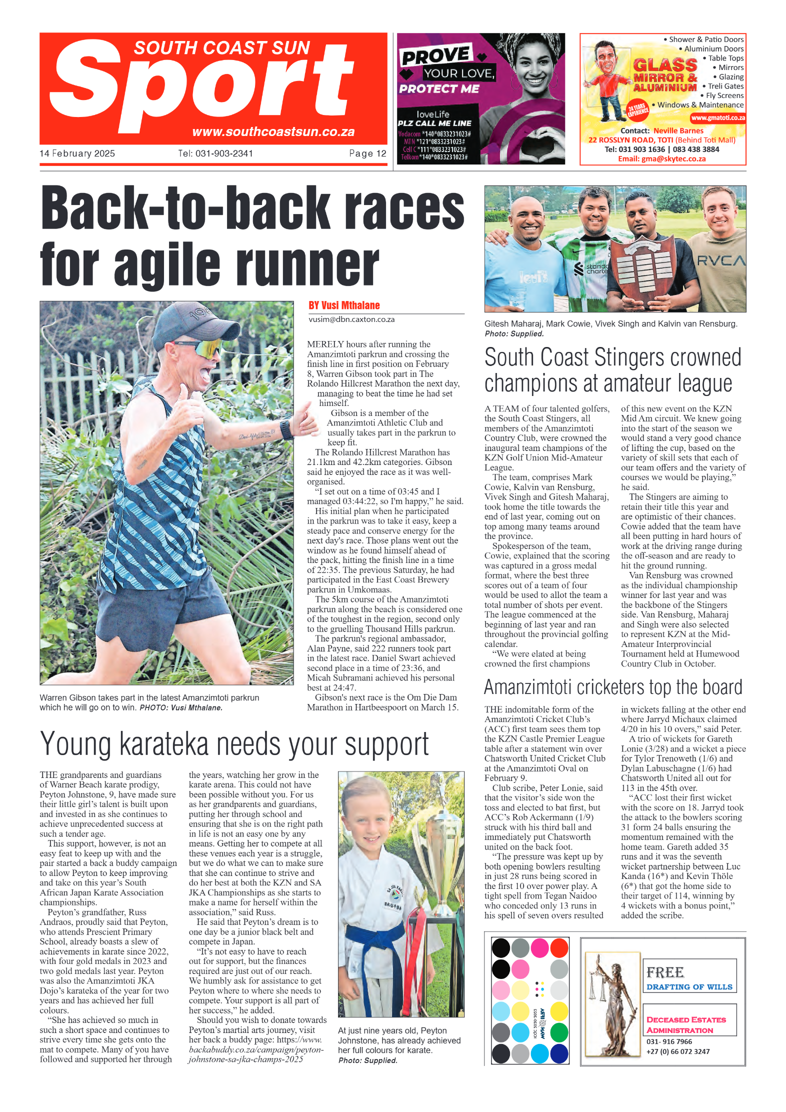 South Coast Sun 14 February 2025 page 12