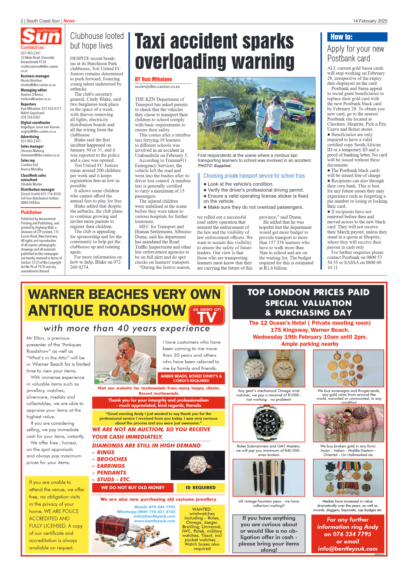 South Coast Sun 14 February 2025 page 2