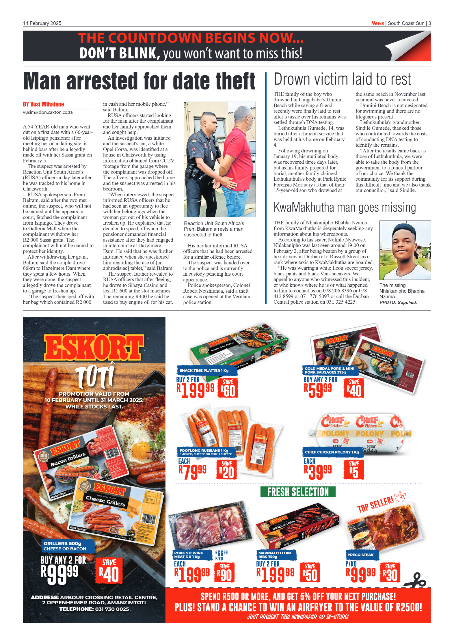 South Coast Sun 14 February 2025 page 3