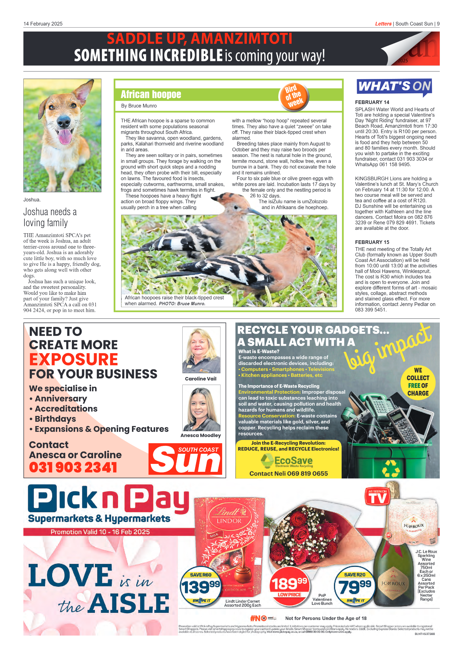 South Coast Sun 14 February 2025 page 9