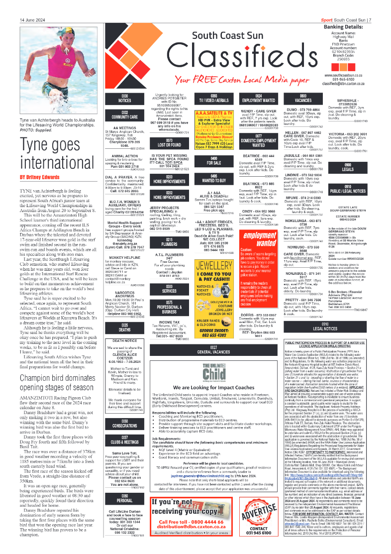 South Coast Sun 14 June 2024 page 7