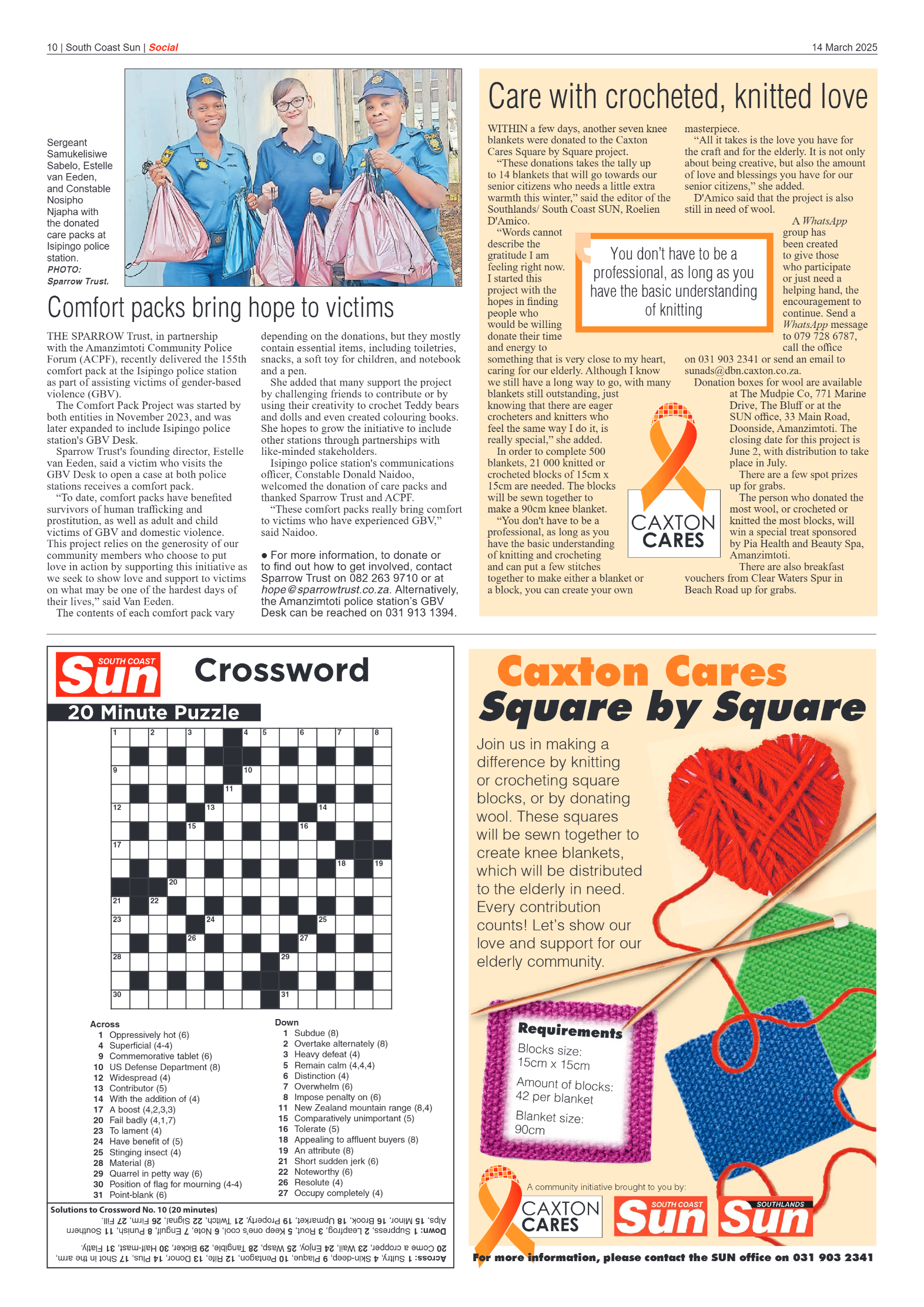South Coast Sun 14 March 2025 page 10