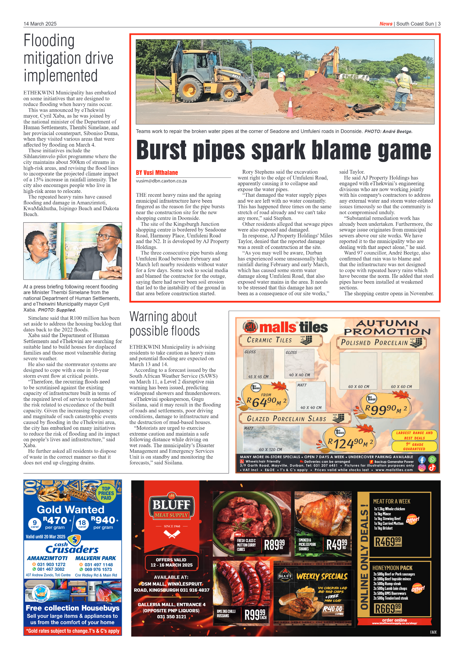 South Coast Sun 14 March 2025 page 3