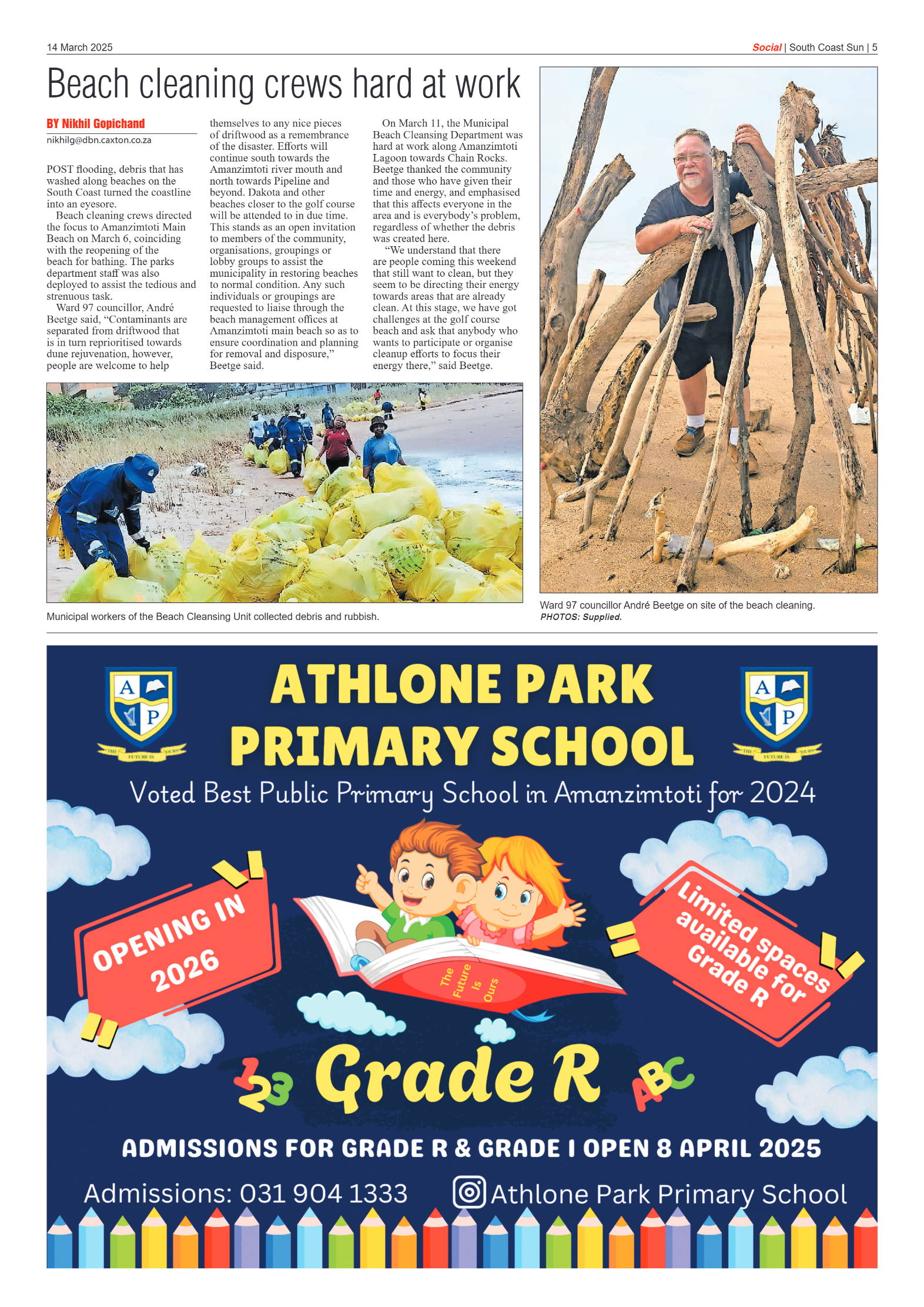 South Coast Sun 14 March 2025 page 5