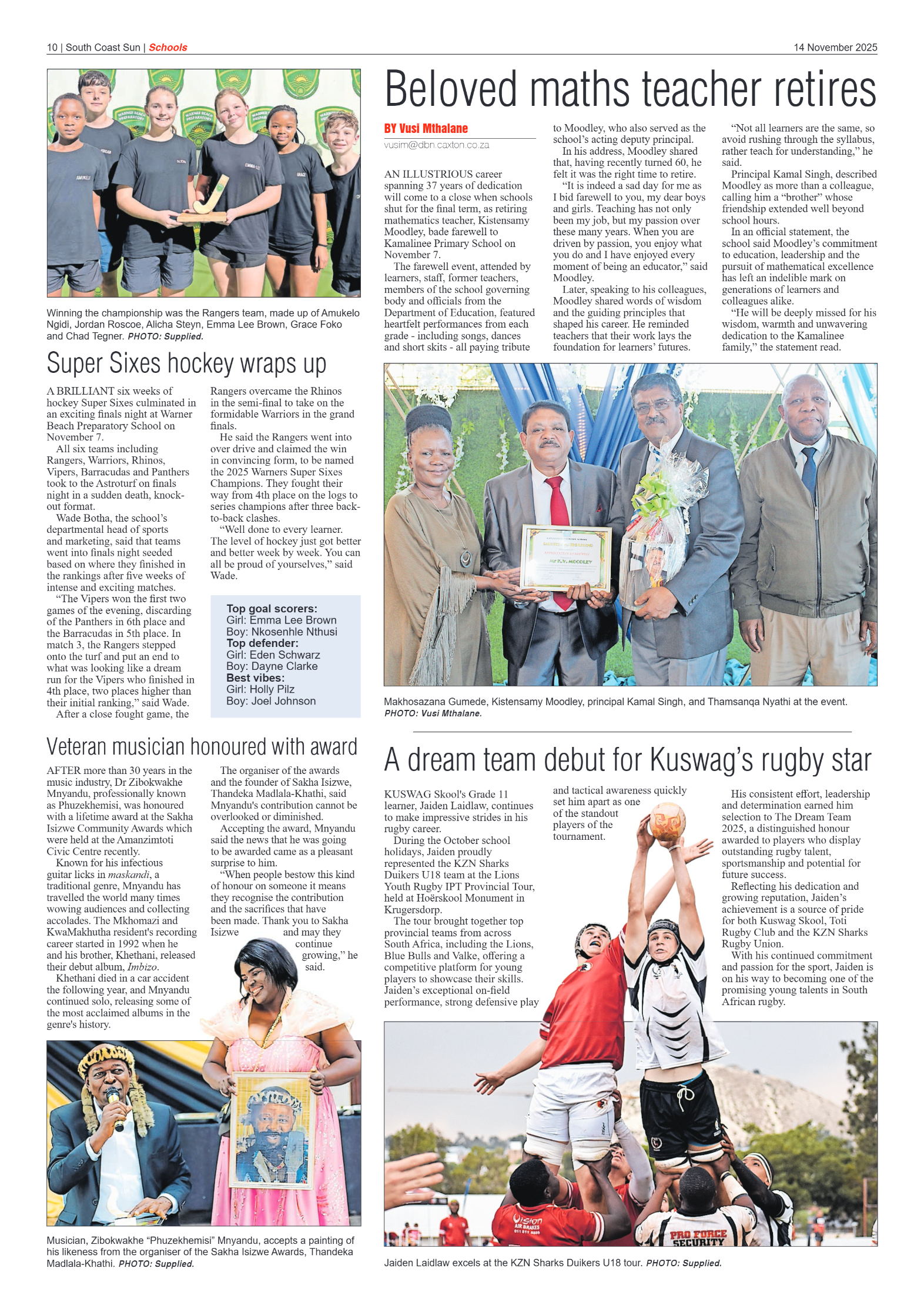 South Coast Sun 14 November 2025 page 10