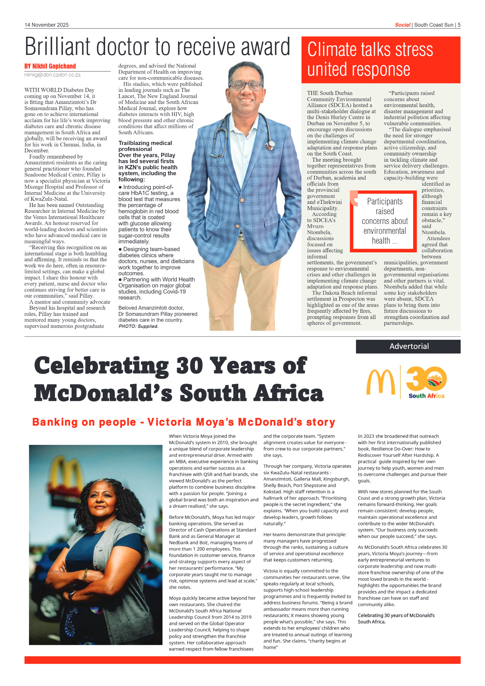 South Coast Sun 14 November 2025 page 5