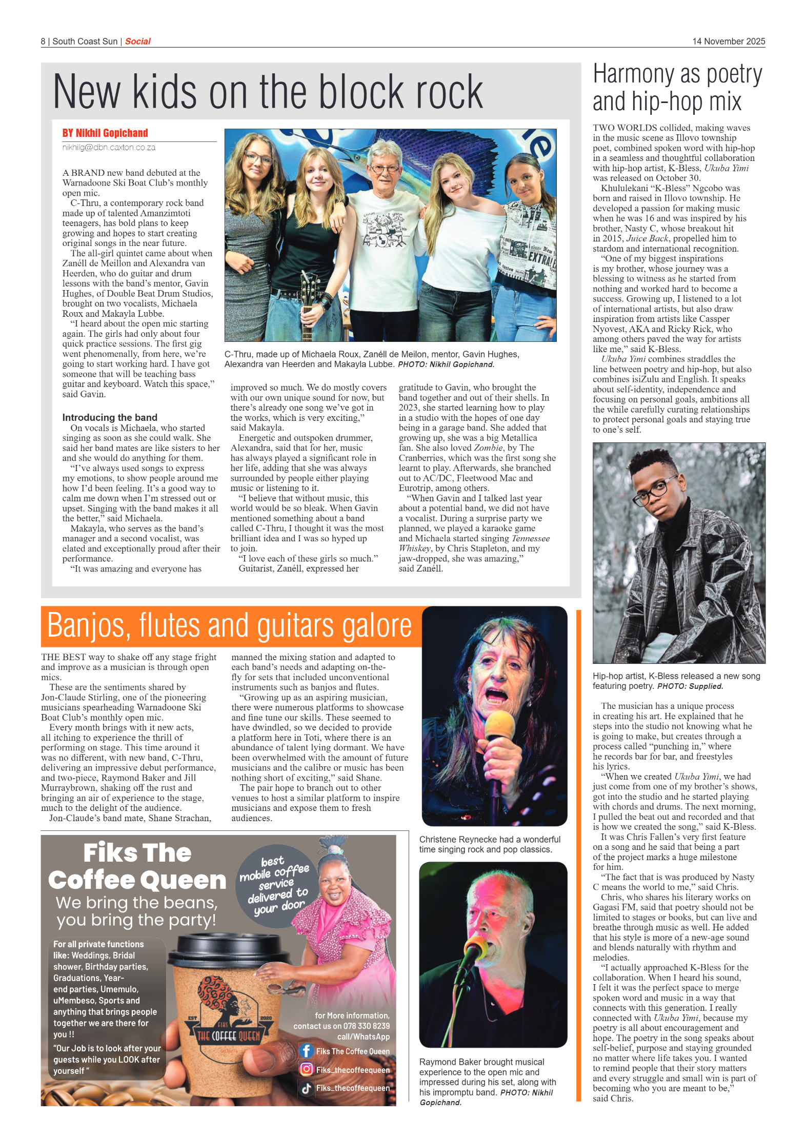 South Coast Sun 14 November 2025 page 8