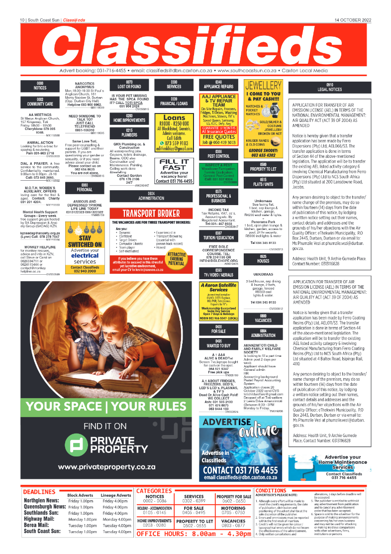 South Coast Sun 14 October 2022 page 10