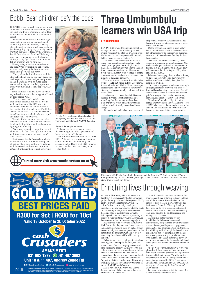 South Coast Sun 14 October 2022 page 4